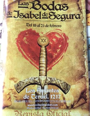 Revista Ofcial de Las Bodas de Isabel de Segura 2.016