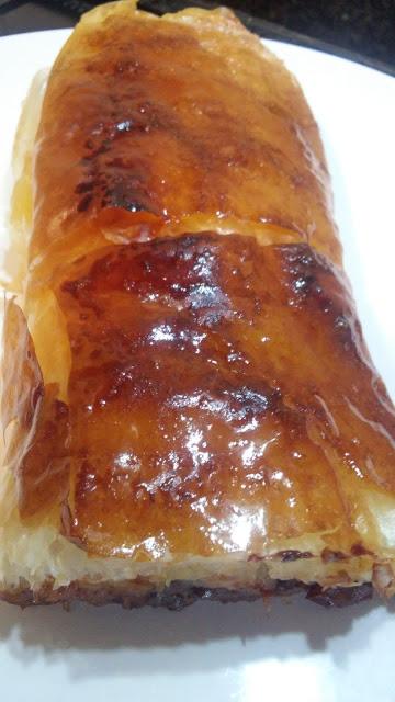 Strudel de manzana con masa filo