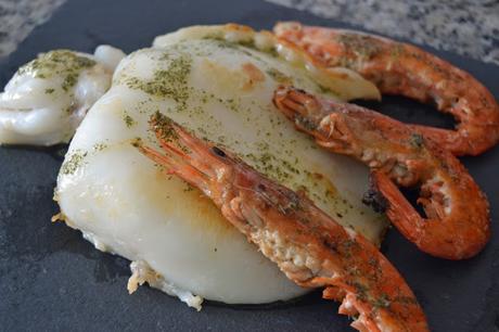 Sepia y Gambones a la Plancha Sepia y Gambones a la Plancha