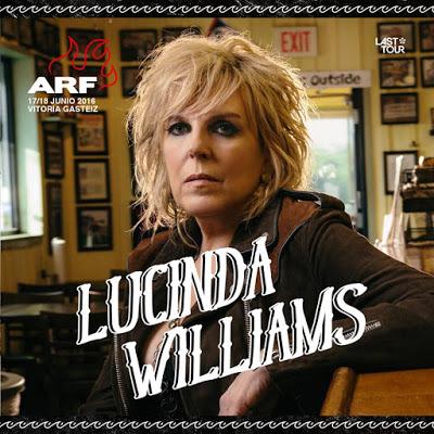 Lucinda Williams estará en el Azkena Rock Festival 2016