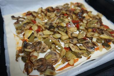 Hojaldre con verduras Hojaldre con verduras