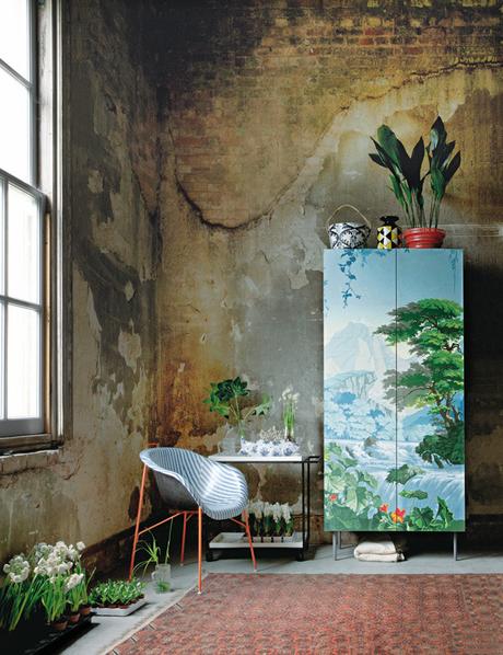 De cómo crear tu propio universo tropical combinar-plantas-en-textiles-y-papeles