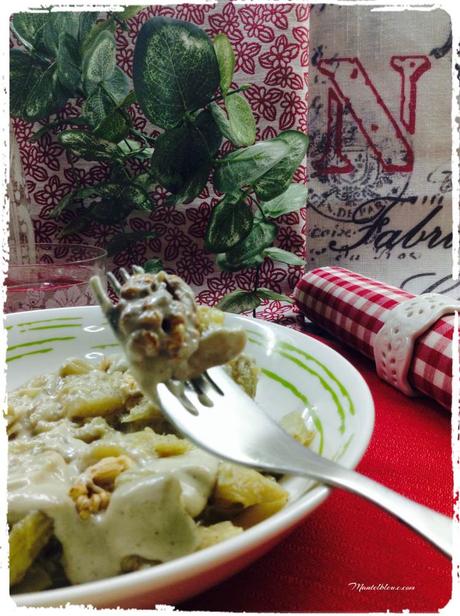 Cardo en salsa de hongos con nueces Cardo con salsa de hongos y nueces 5