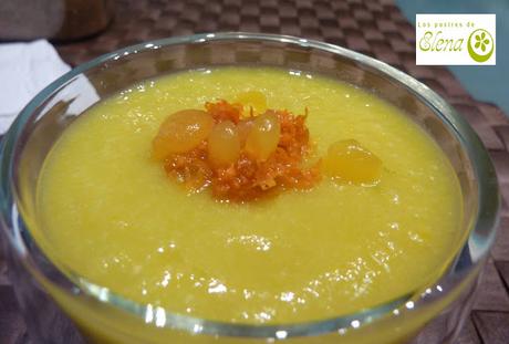 Crema de hinojo con mandarina