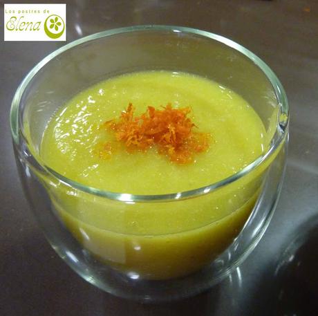 Crema de hinojo con mandarina Crema de hinojo con mandarina