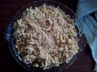 Crumble de Moras, Manzana y Lichas Crumble de Moras, Manzana y Lichas