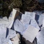 Cientos de datos personales recabados por Mabe quedan tirados en la carretera Cientos de datos personales recabados por Mabe quedan tirados en la carretera