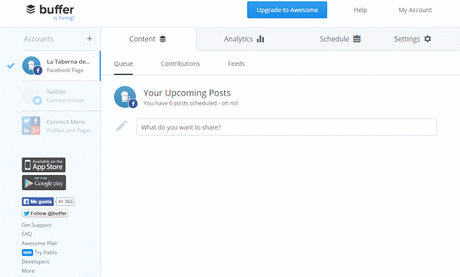 Buffer App: la mejor aplicación para programar y gestionar contenidos en las redes sociales de forma automática