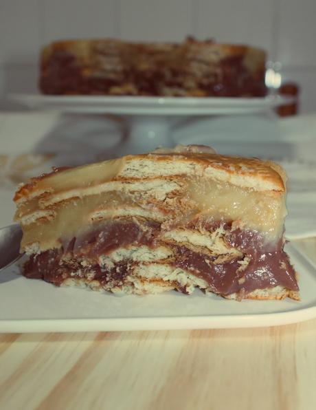 TARTA DE GALLETAS CON CHOCOLATE TARTA DE GALLETAS CON CHOCOLATE