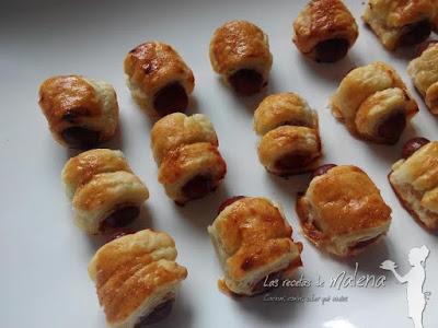 Salchichas en hojaldre Salchichas en hojaldre