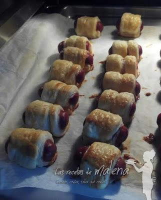 Salchichas en hojaldre Salchichas en hojaldre