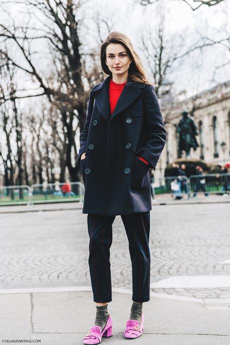 PFW-Paris_Fashion_Week_Fall_2016-Street_Style-Collage_Vintage-Andreea_Diaconu-Gucci_Pink_shoes-1