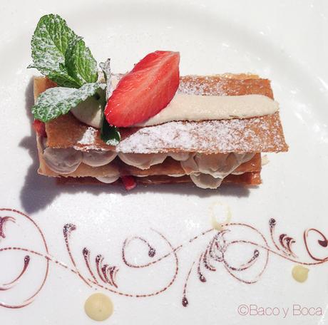 Restaurante DOP milhojas de mascarpone DOP Baco y boca