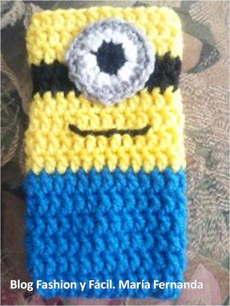 Funda para móvil, un forro minios para tu teléfono celular (Crochet Phonecase)