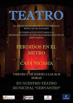 El viernes vuelve el teatro a Almadén