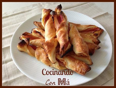 Lazos de Hojaldre con Jamón o Bacon Lazos de Hojaldre con Jamón o Bacon