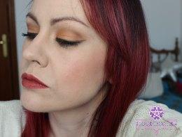 Maquillaje naranja y marrón Maquillaje naranja y marrón