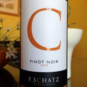 De copa en boca: “C” F. Schatz Pinot Noir 2008 Pinot Noir 2008