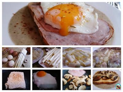 Crema de espárragos con tostada Crema de espárragos con tostada