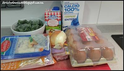 Quiche de espinacas y bacon con queso azul Quiche de espinacas y bacon con queso azul