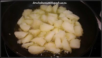 Patatas con salsa brava a la madrileña Patatas con salsa brava a la madrileña