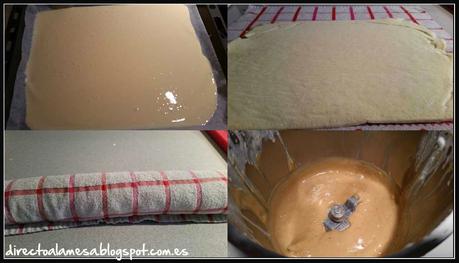 Tronco de Navidad de turrón y chocolate Tronco de Navidad de turrón y chocolate