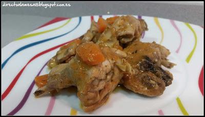 Conejo guisado con Portobello Conejo guisado con Portobello