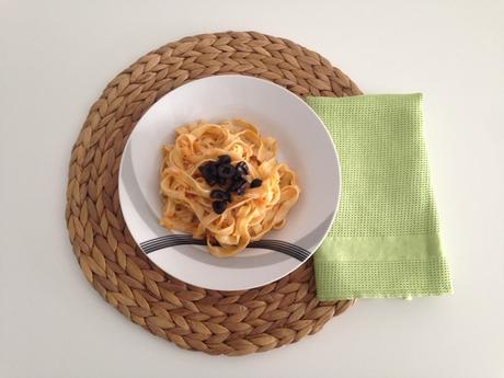 mi receta: tallarines de bacalao y olivas negras mi receta: tallarines de bacalao y olivas negras