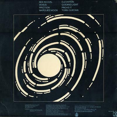 Television -Marquee moon Lp 1977 Television -Marquee moon Lp 1977