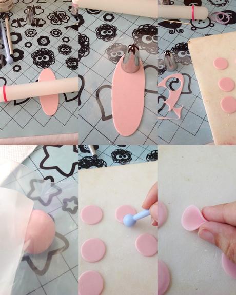 Cómo hacer flores sencillas de fondant, el rosa nuestro color Cómo hacer flores sencillas de fondant, el rosa nuestro color