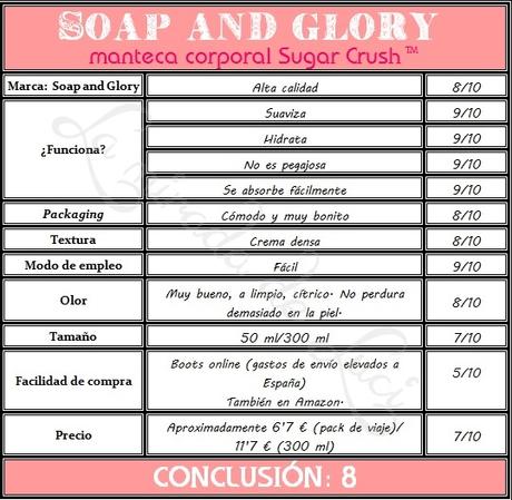 SOAP AND GLORY, manteca corporal Sugar Crush™ SOAP AND GLORY, manteca corporal Sugar Crush™