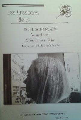 Les Cressons Bleus: Suplemento de Cuadernos del Matemático Nº 54: Un poema de Boel Schenlaer: Les Cressons Bleus: Suplemento de Cuadernos del Matemático Nº 54: Un poema de Boel Schenlaer: