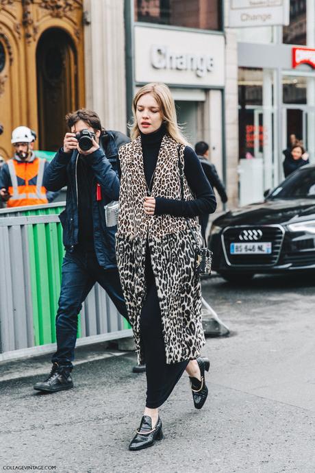 PFW-Paris_Fashion_Week_Fall_2016-Street_Style-Collage_Vintage-Stella_McCartney-Natalia_Vodianova-LEopard_Vest-Louis_Vuitton_Box-