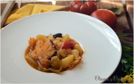 Patatas con repollo y bacalao, Ajo de Col Patatas con repollo y bacalao, Ajo de Col