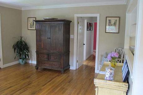 ANTES Y DESPUÉS DE UN RECIBIDOR CONVERTIDO EN SALA DE ESTAR ANTES Y DESPUÉS DE UN RECIBIDOR CONVERTIDO EN SALA DE ESTAR