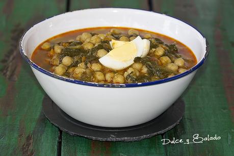 Garbanzos con Espinacas