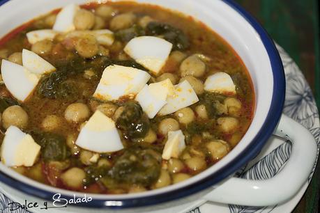 Garbanzos con Espinacas