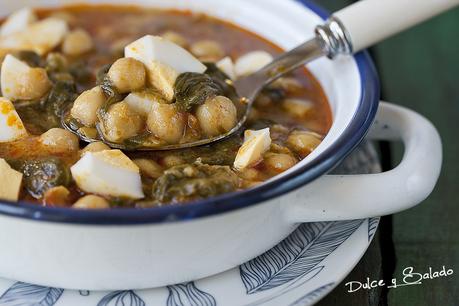 Garbanzos con Espinacas