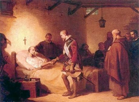 “La juventud de Cervantes”, de José Manuel Lucía Megías La visita de don Juan de Austria a Cervantes convaleciente tras la batalla de Lepanto (en la imagen, el cuadro de 1860 de Eduardo Cano de la Peña) nunca tuvo lugar en realidad