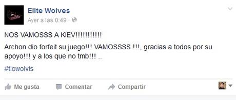 Elite Wolves se clasifica para el Weplay de Ucrania Elite Wolves se clasifica para el Weplay de Ucrania