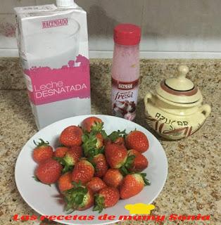 BATIDO DE FRESAS SENCILLO