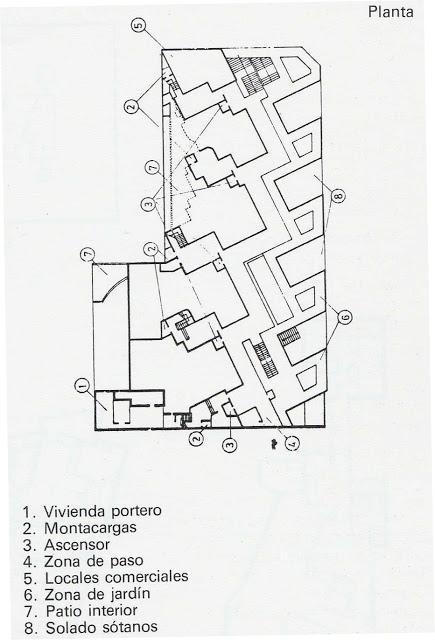 Edificio Girasol Coderch Madrid Planta primera Edificio Girasol Coderch Madrid Planta primera