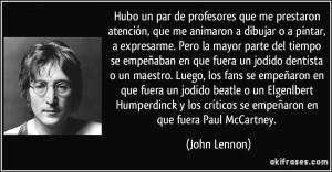 frase célebre deJohn Lennon