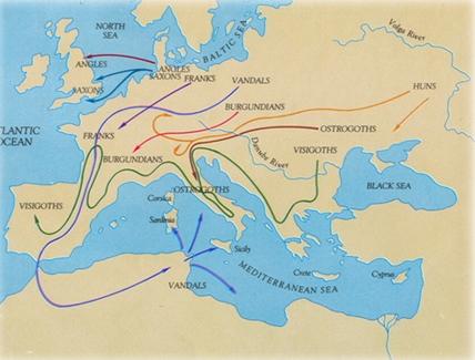 Las invasiones bárbaras y sus consecuencias artísticas Las invasiones bárbaras
