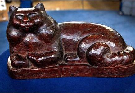 El gato Tookey, William y Marguerite Zorach Gato de ébano-(1930)