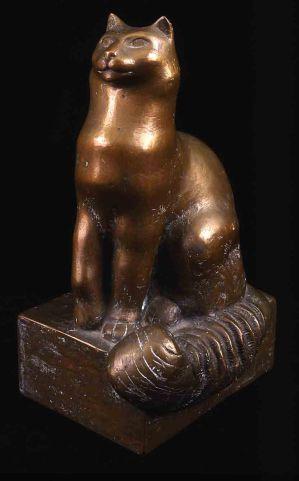 El gato Tookey, William y Marguerite Zorach Tookey en bronce