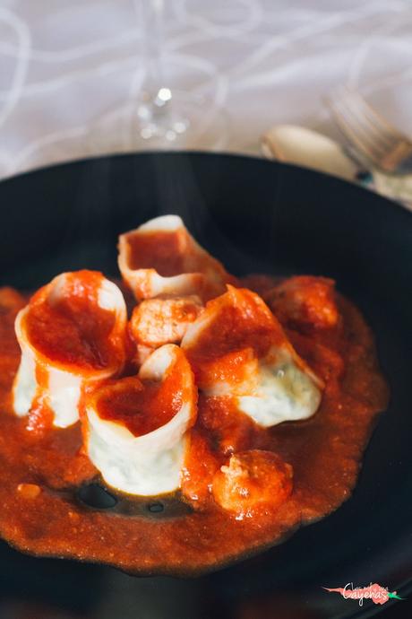 HACK: Tortellini de queso, espinacas y piñones. HACK: Tortellini de queso, espinacas y piñones.