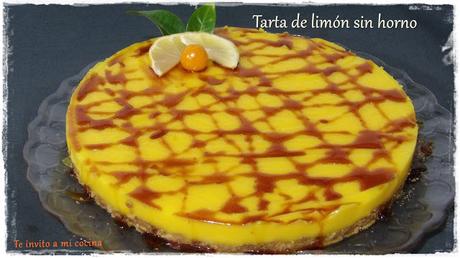 Tarta de limón sin horno