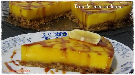 Tarta de limón sin horno