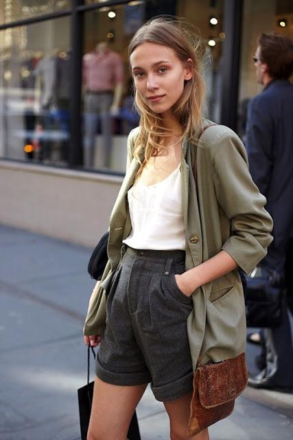 STREET STYLE INSPIRATION; ARMY GREEN JACKET.-